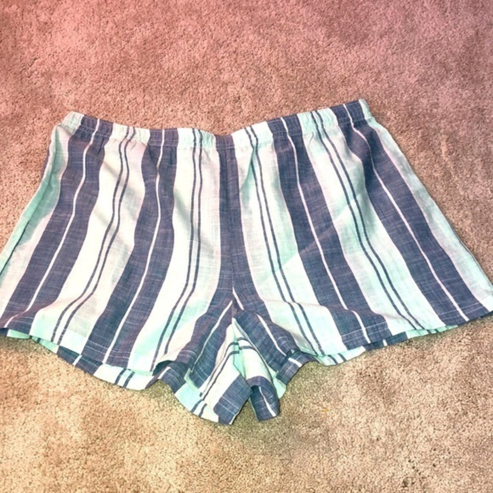 BP. BP Lounge Sleep Shorts‎ Striped small Blue Green